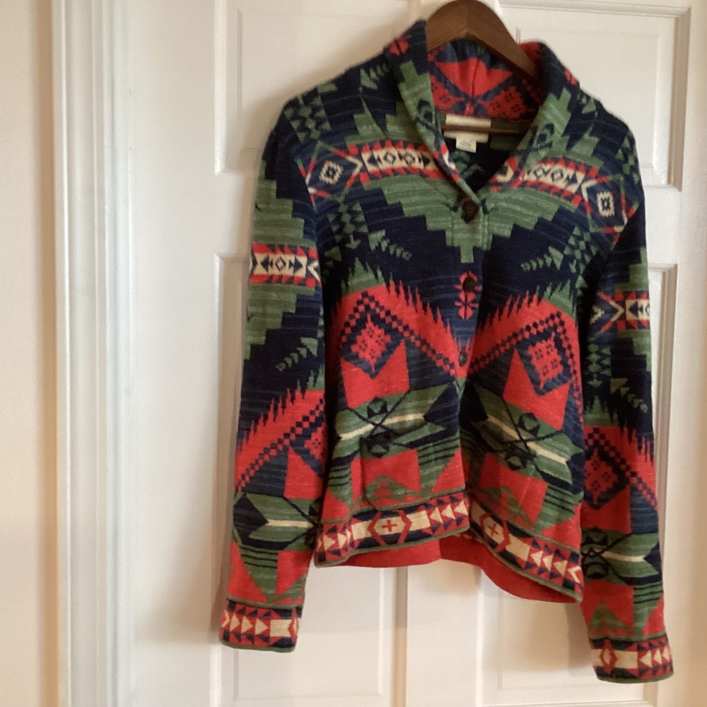Vintage Denim & Supply Ralph Lauren Native American Design Cardigan XL